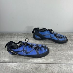 Mad Rock Climbing Leather Mens Black & Blue Shoes Sneakers Boots Size 8